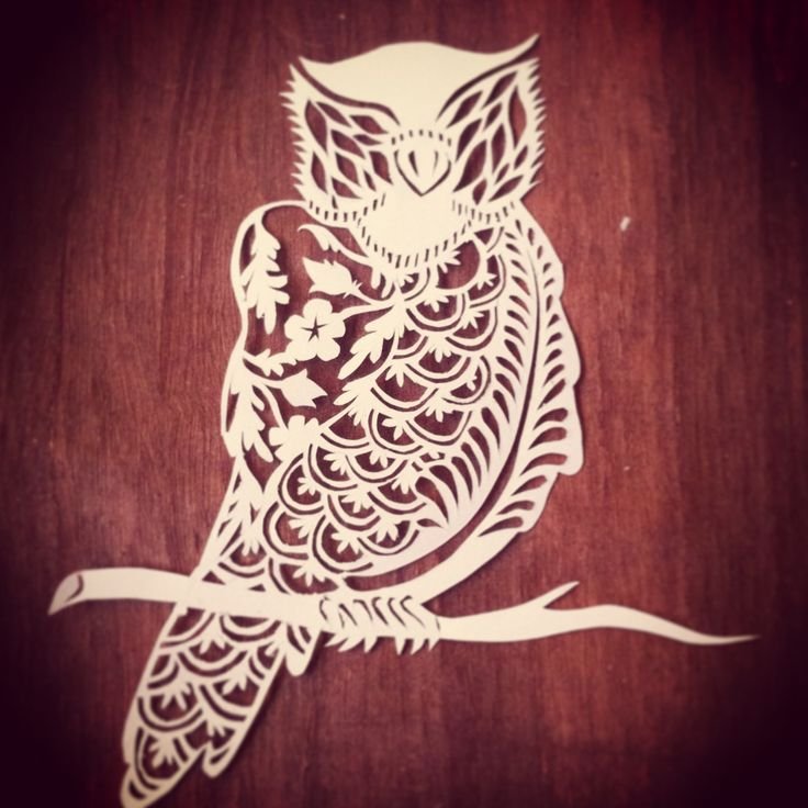 Вытынанка Сова