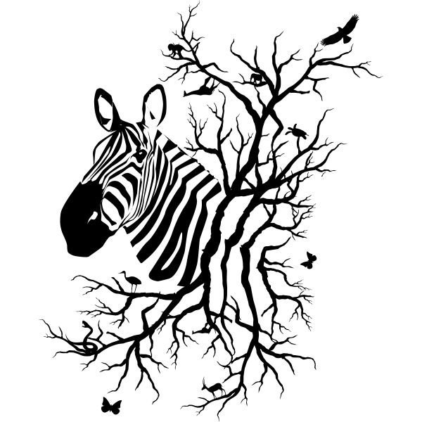 Силуэты животных