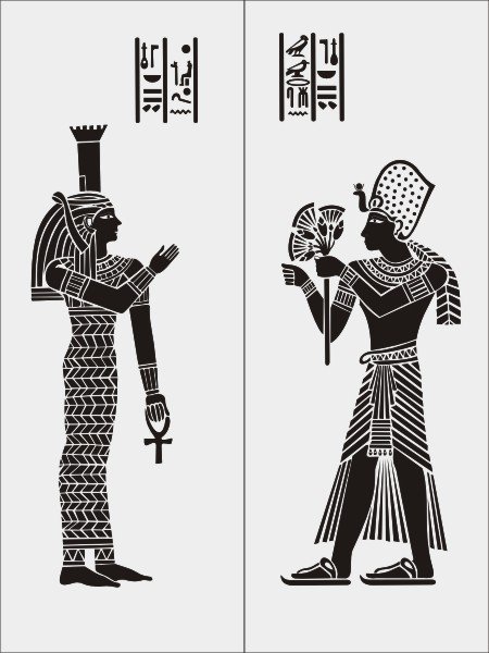 Трафареты с египетской тематикой