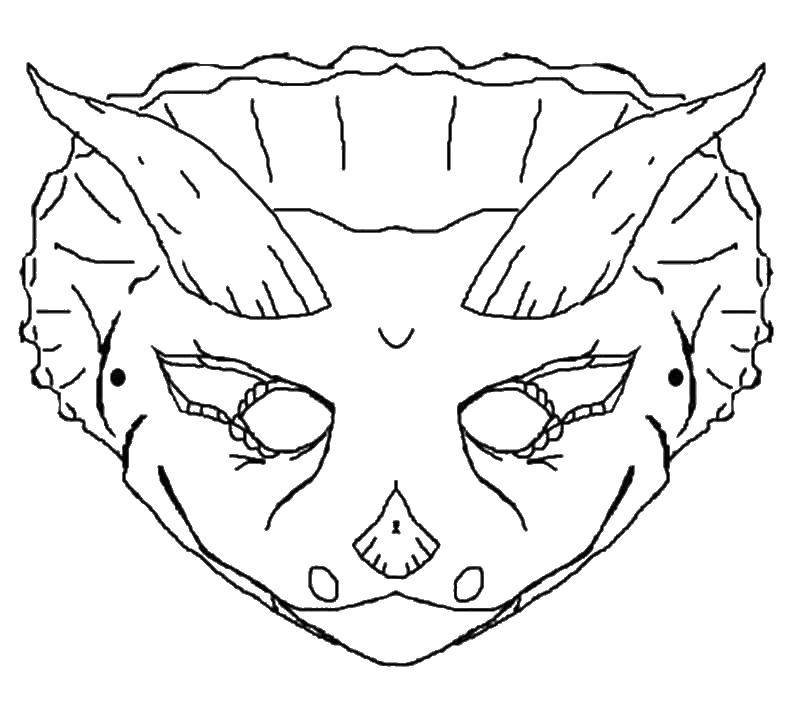 Маска для раскрашивания для детей