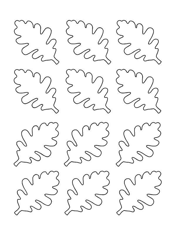 Листья трафарет для вырезания