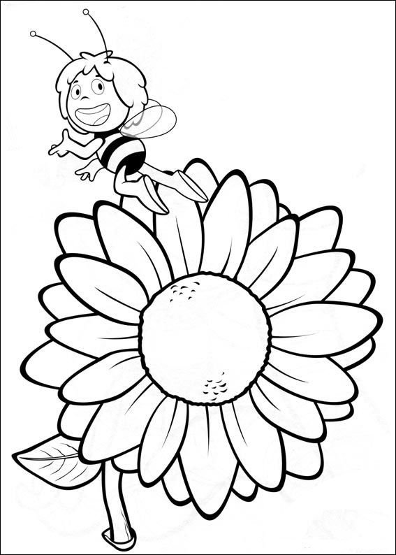 Раскраска пчёлка для детей