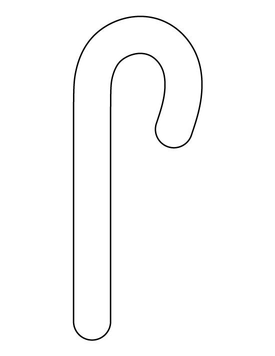 Трафареты для пряников трость