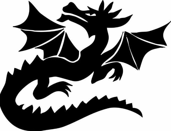 Дракон шаблон