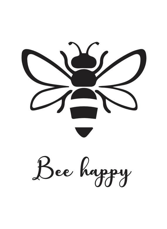 Пчела силуэт