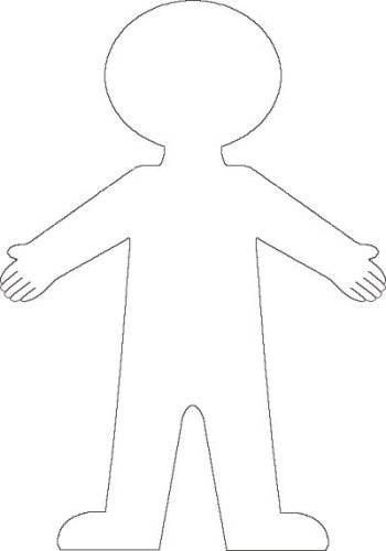 Трафарет человека