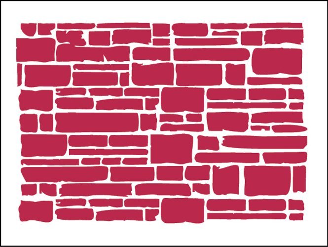 Трафарет каменной кладки