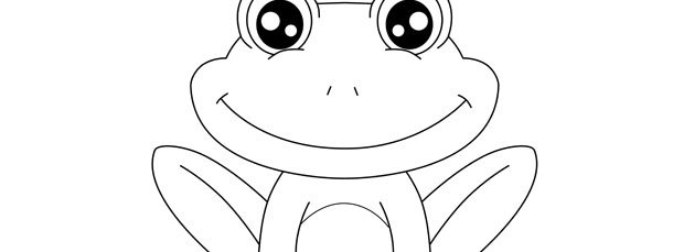 Маска лягушки раскраска