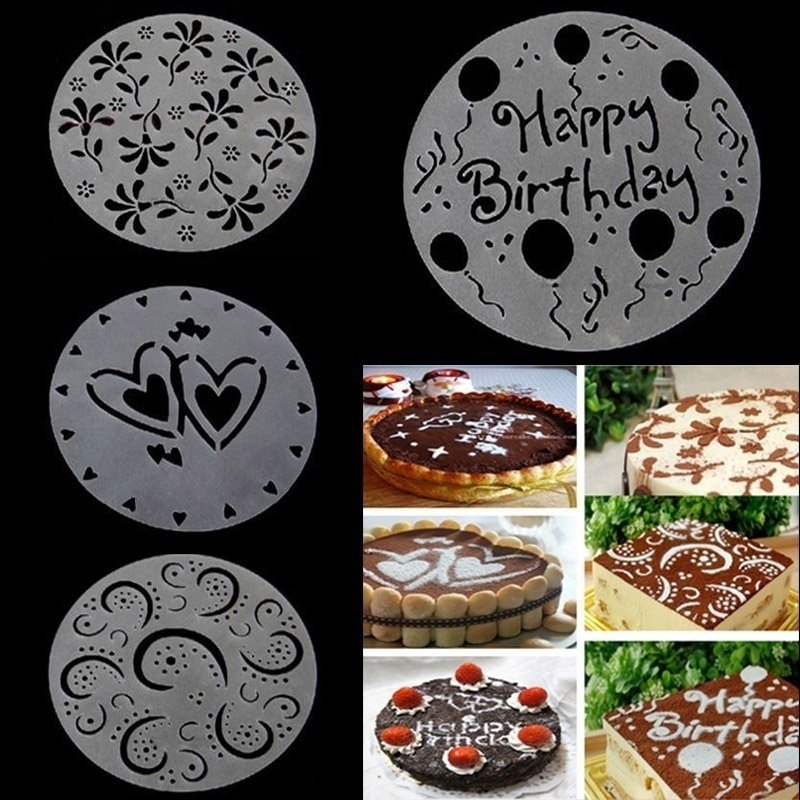 Трафарет для украшения пирога