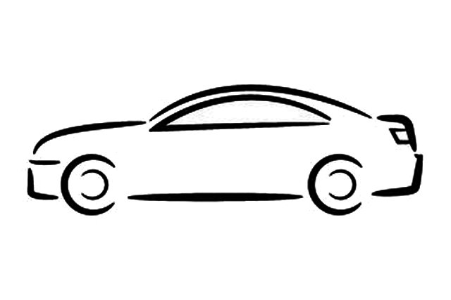 Автомобиль схематично