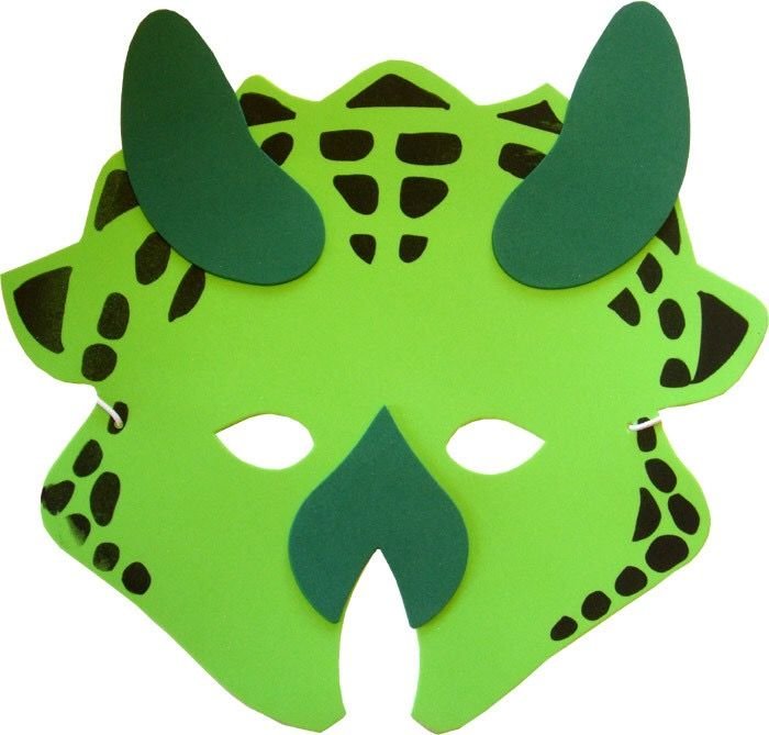 Маска динозавра своими руками