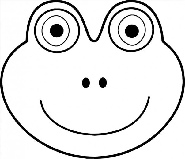 Маска лягушки раскраска