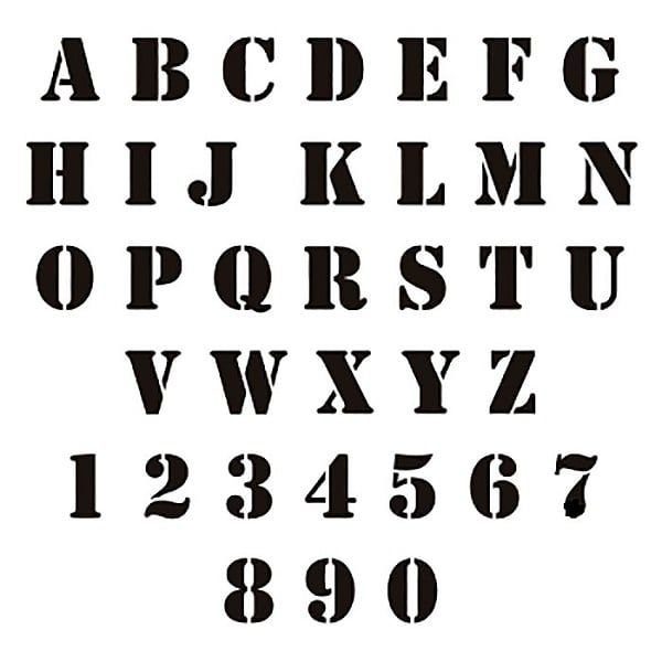 Трафарет букв