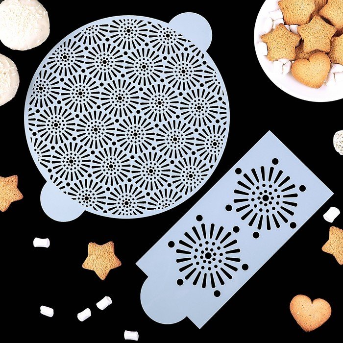 Трафареты для украшения выпечки