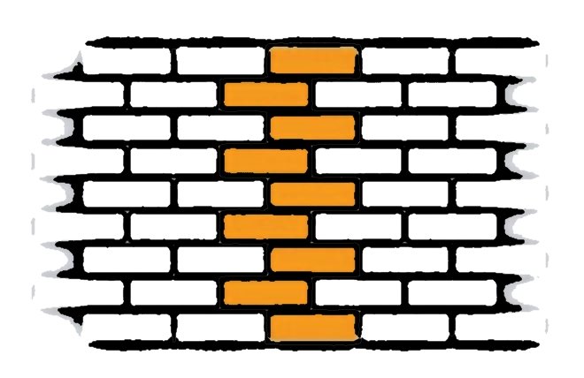 Трафарет кирпичики