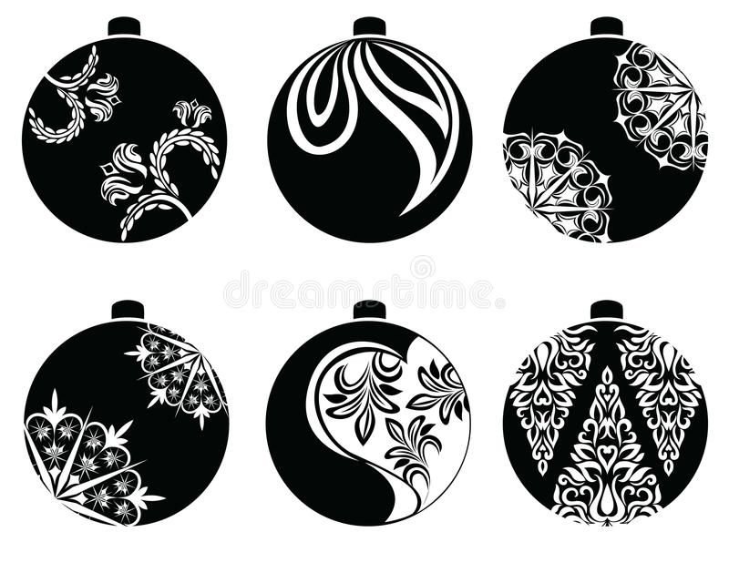 Новогодний шарик силуэт