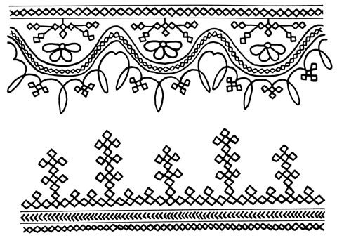 Русская народная вышивка орнамент рушник