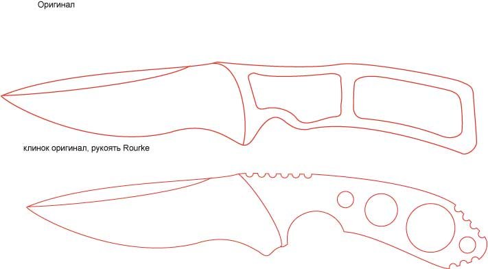 Чертежи ножей