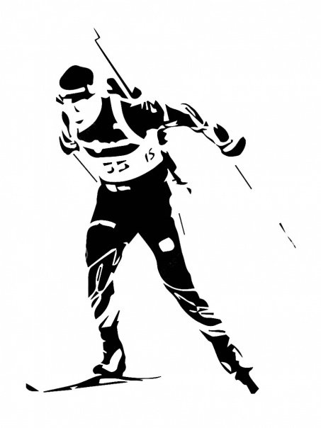 Биатлонист силуэт