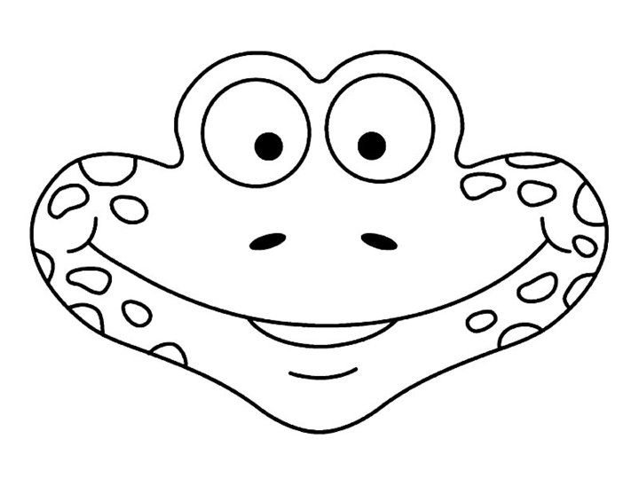 Маска лягушки для детей