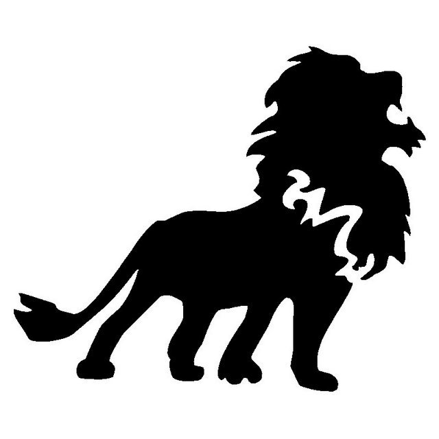 Силуэт Льва для детей