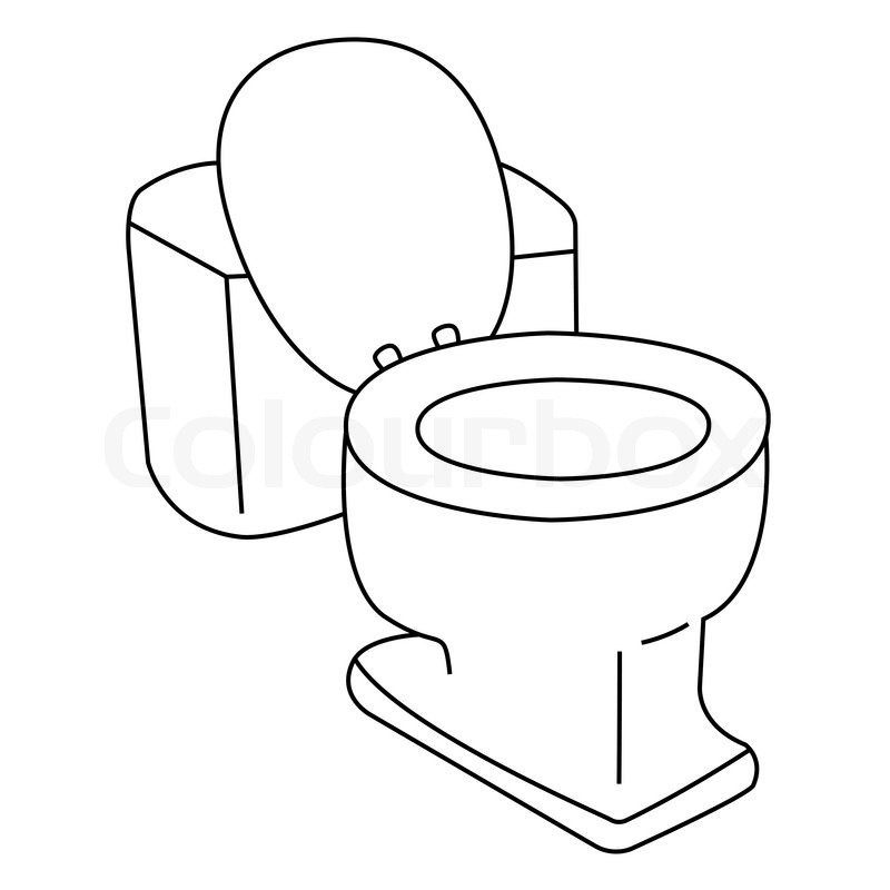 Раскраска унитаз