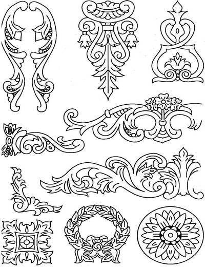 Резьба по дереву орнаменты и узоры для начинающих