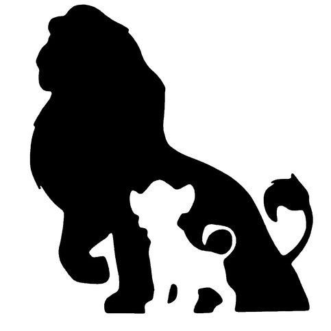 Силуэтная аппликация из бумаги