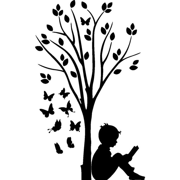 Трафарет дерева на стену