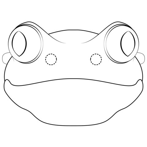 Маска лягушки для детей