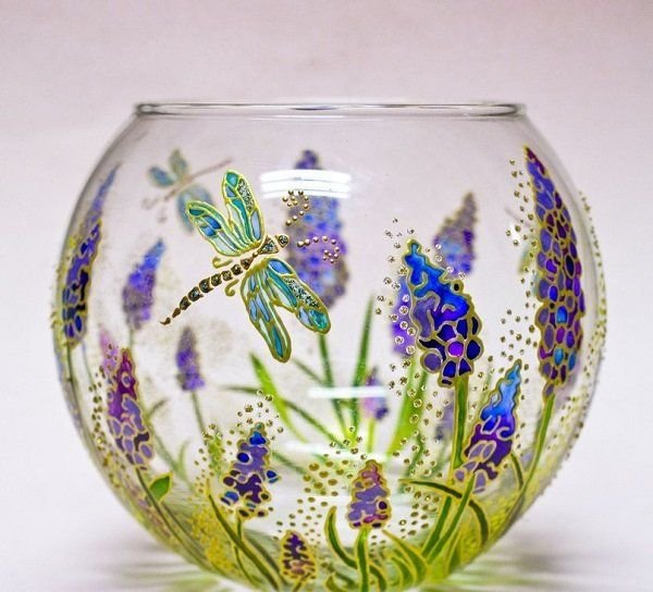 Роспись стекла витражными красками