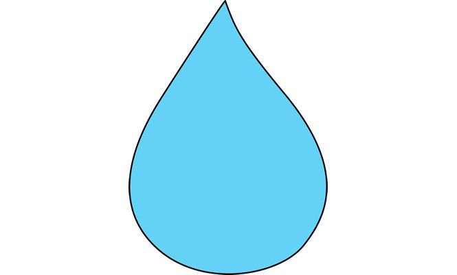Шаблон капельки