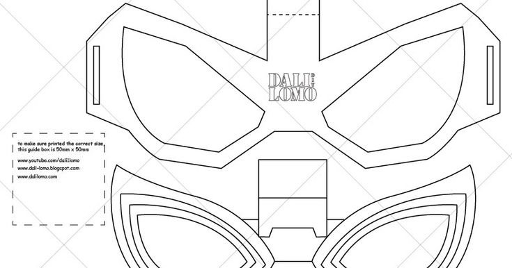 Маска человека паука паперкрафт