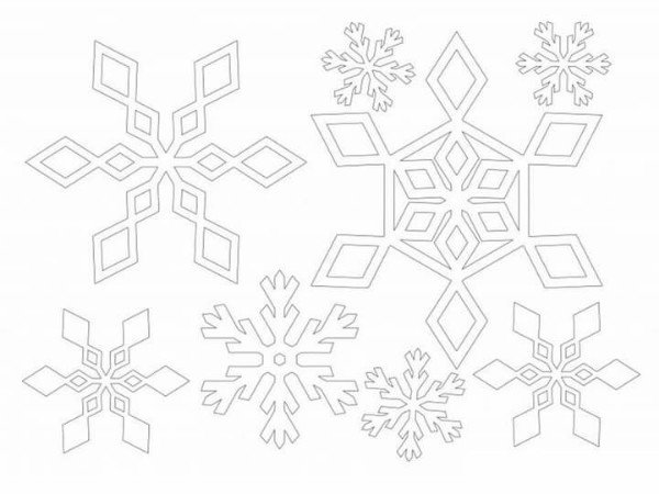 Снежинки для распечатки