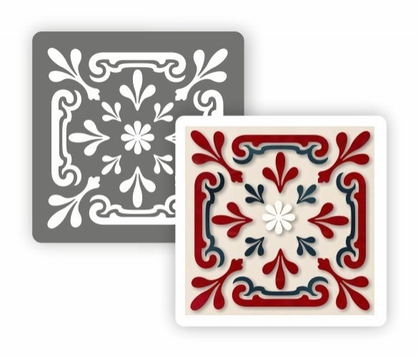 Трафарет для плитки