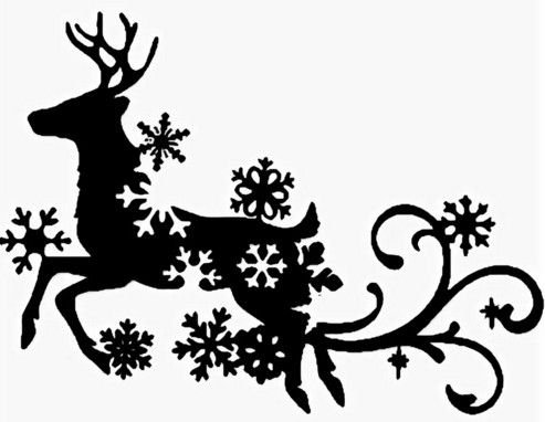 Трафарет "олени"