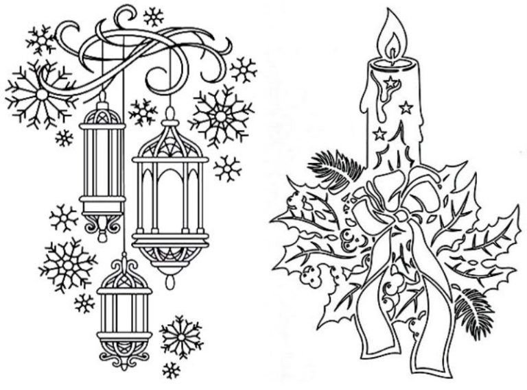 Новогодние узоры на окна