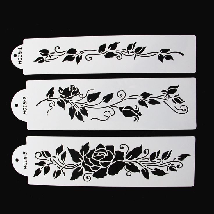 Трафареты для шоколада цветы