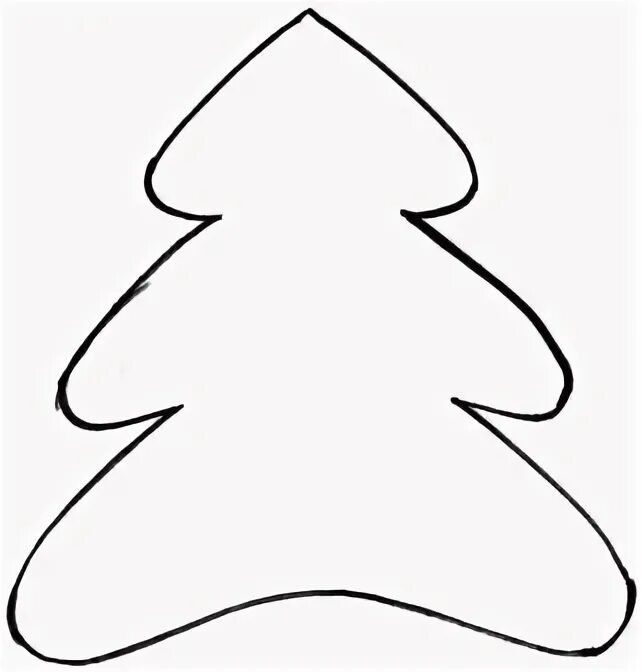 Трафарет "елка"