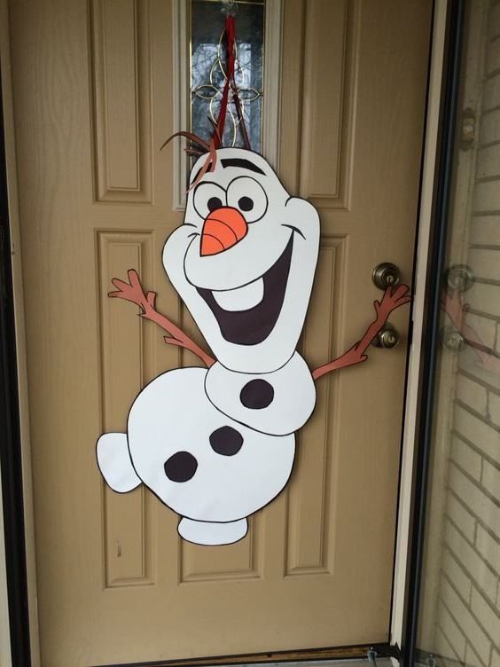Новогоднее украшение на дверь