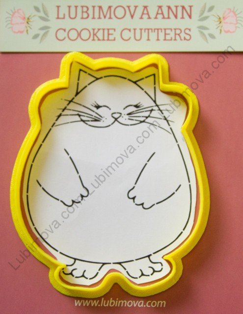 Коты трафарет для печенье