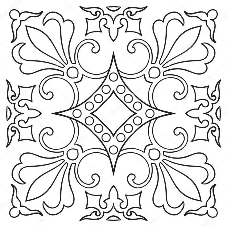 Орнамент изразца в Восточном стиле