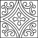Трафареты узоров для изразцов