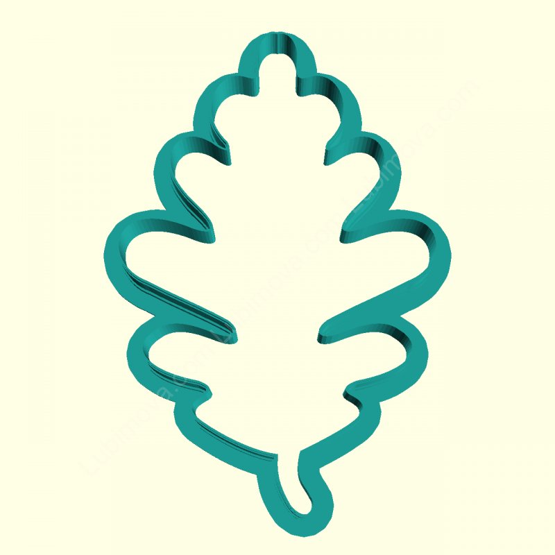 Дубовый лист форма для пряника