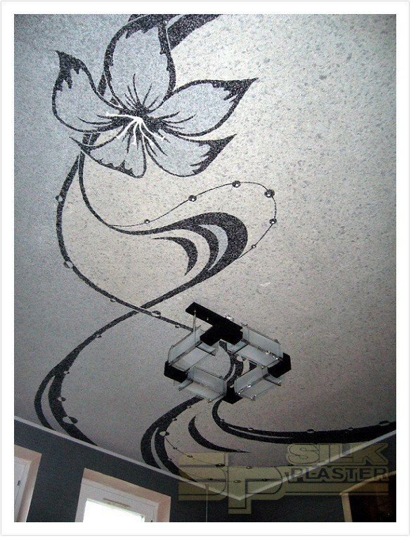 Декор жидкими обоями