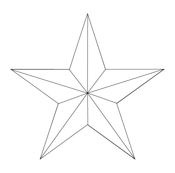 Звезда раскраска