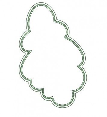 Формочка для печенья листики