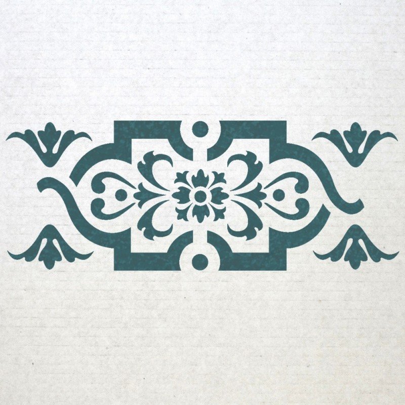 Бордюрный трафарет для стен