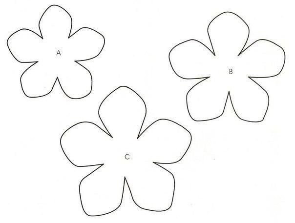 Трафареты для объемных цветов
