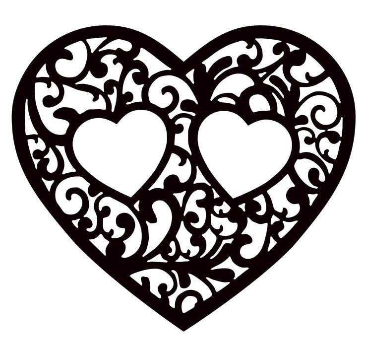 Сердечко ажурное